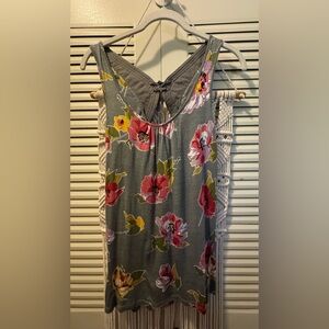 DELETTA by Anthropologie Floral Print Top